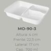 MARMITA ISOPOR MO90 3 DIVISORIAS MEIWA 1
