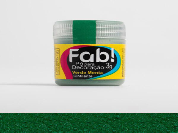 PO FAB CINTILANTE 3G VERDE MENTA