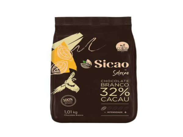 CHOC SELECAO GOTAS BRANCO 32% 1,01KG