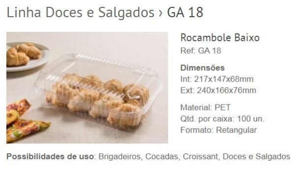 FORMA GA18 ROCAMBOLE BAIXO 100UN