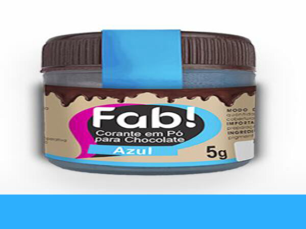 COR FAB PO P/ CHOCOLATE 5G AZUL