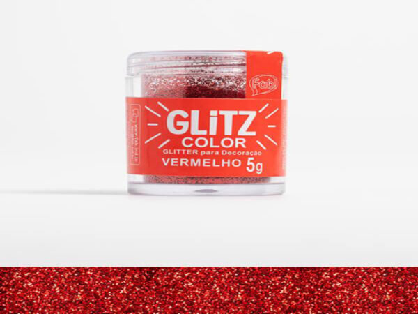 PO FAB GLITTER 5G VERMELHO